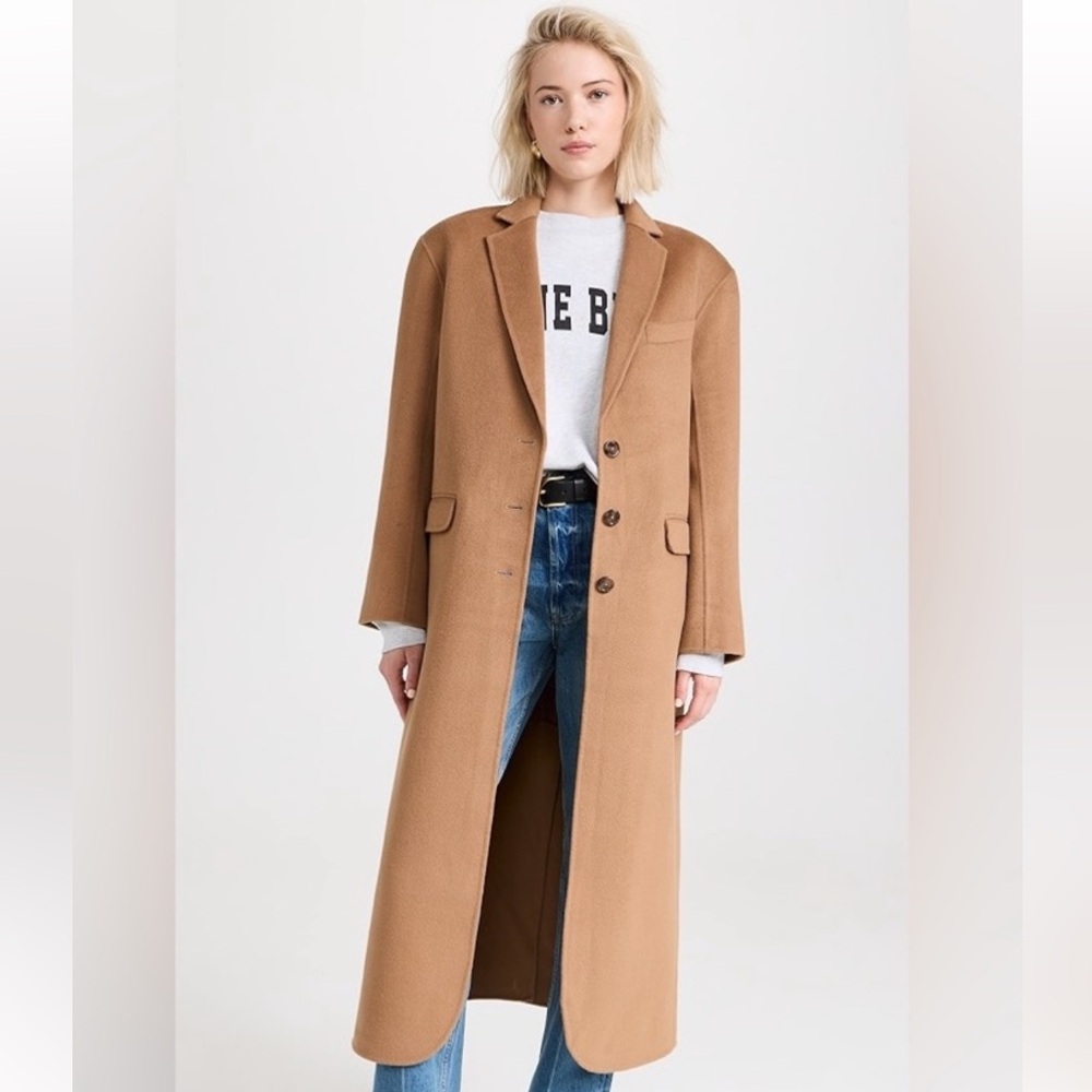 Anine Bing Quinn coat in Camel